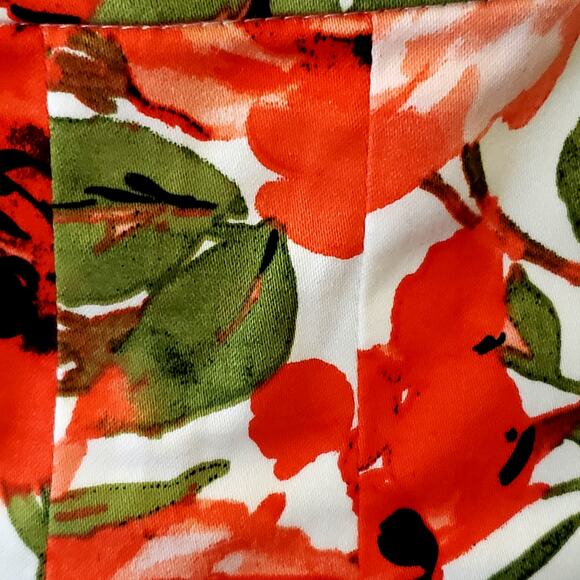 Appleseed's Women's Skirt Floral Pleated A-Line Red Pink | Size 18 | NWOT - Picture 4 of 7